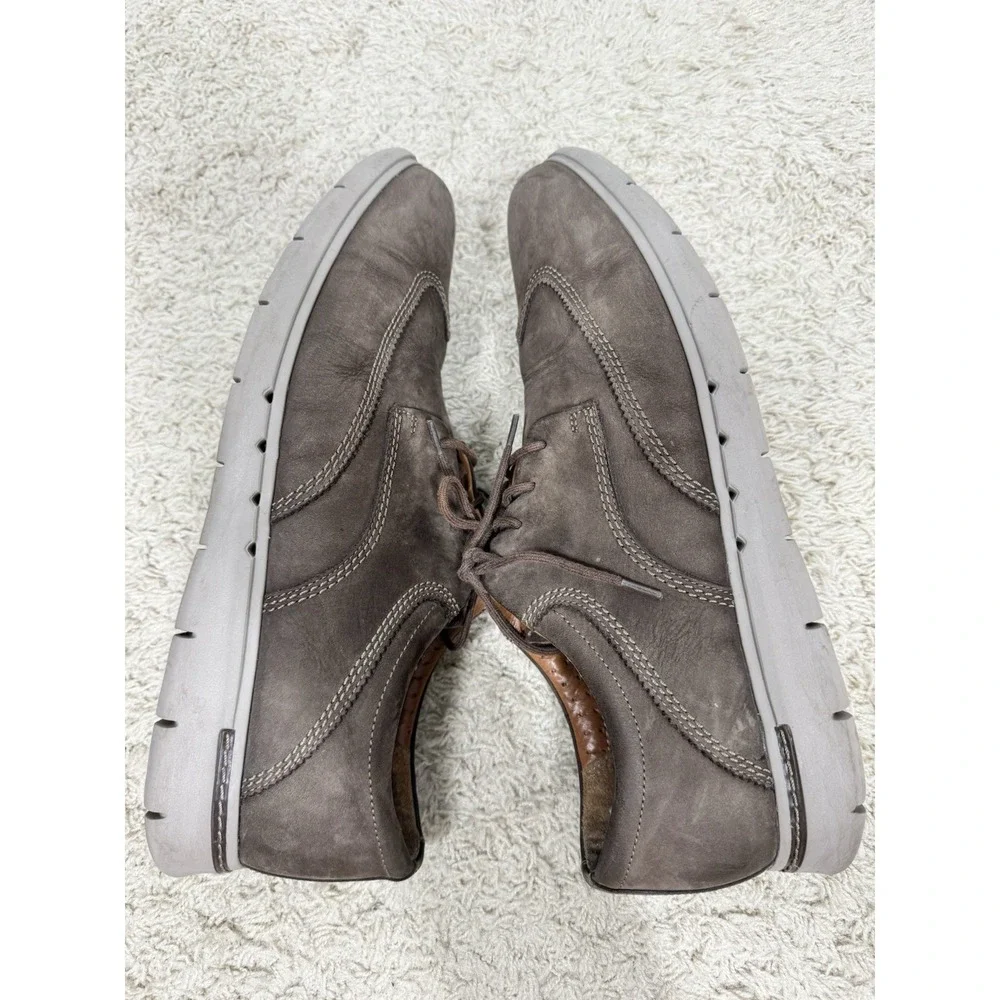 Clarks UnByner Wingtip Casual Brown Suede Nubuck Oxford Shoes Men's 14M Comfort